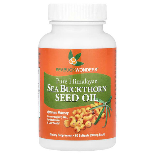 <img alt="SeaBuckWonders, Sea Buckthorn Seed Oil, 60 Softgels (500 mg per Softgel)" title="SeaBuckWonders, Sea Buckthorn Seed Oil, 60 Softgels (500 mg per Softgel),674756780020"