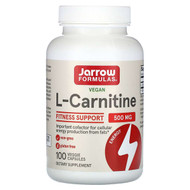 <img alt="Jarrow Formulas, L-Carnitine, 500 mg, 100 Veggie Capsules" title="Jarrow Formulas, L-Carnitine, 500 mg, 100 Veggie Capsules,790011020028"