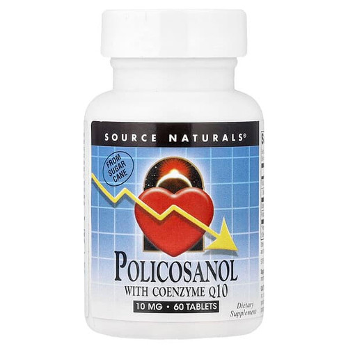 <img alt="Source Naturals, Policosanol With Coenzyme Q10, 60 Tablets" title="Source Naturals, Policosanol With Coenzyme Q10, 60 Tablets,021078014522"