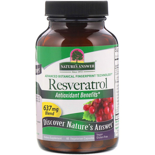 <img alt="Natures Answer, Resveratrol, 637 mg, 60 Vegetarian Capsules" title="Natures Answer, Resveratrol, 637 mg, 60 Vegetarian Capsules,083000261794"