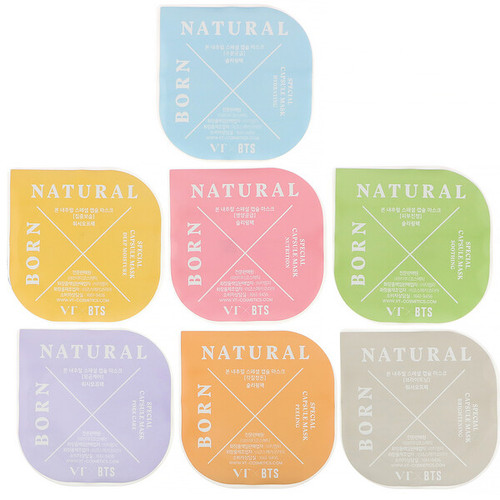 <img alt="VT X BTS, Born Natural, Special Capsule Mask Kit, 7 Capsules, 25 ml Each" title="VT X BTS, Born Natural, Special Capsule Mask Kit, 7 Capsules, 25 ml Each,8809559625984"