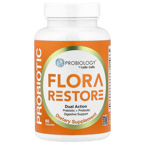 <img alt="Belle+Bella, Probiology, Flora Restore, 15 Billion CFU, 60 Capsules" title="Belle+Bella, Probiology, Flora Restore, 15 Billion CFU, 60 Capsules,094922726933"