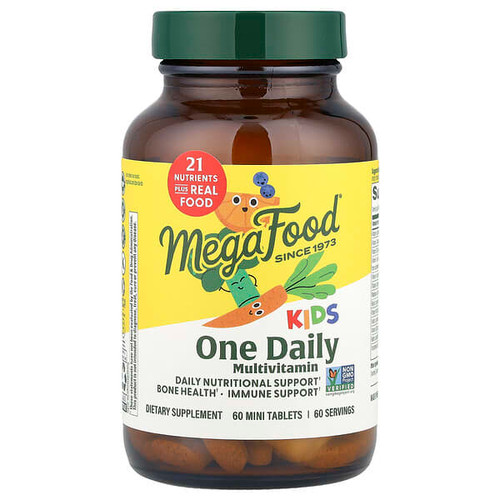 <img alt="MegaFood, Kids One Daily Multivitamin, 60 Mini Tablets" title="MegaFood, Kids One Daily Multivitamin, 60 Mini Tablets,051494101803"