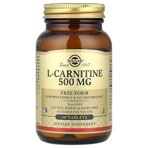 <img alt="Solgar, L-Carnitine, Free Form, 60 Tablets (500 mg per Tablet)" title="Solgar, L-Carnitine, Free Form, 60 Tablets (500 mg per Tablet),033984005716"
