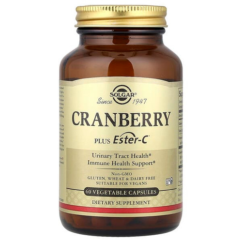 <img alt="Solgar, Cranberry Plus Ester-C, 60 Vegetable Capsules" title="Solgar, Cranberry Plus Ester-C, 60 Vegetable Capsules,033984314054"