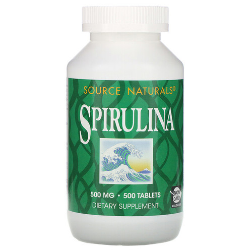 <img alt="Source Naturals, Spirulina, 500 mg, 500 Tablets" title="Source Naturals, Spirulina, 500 mg, 500 Tablets,021078006398"