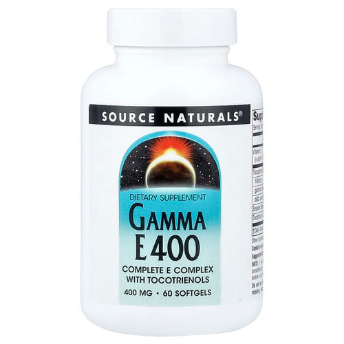 <img alt="Source Naturals, Gamma E 400, Complete E Complex with Tocotrienols, 60 Softgels" title="Source Naturals, Gamma E 400, Complete E Complex with Tocotrienols, 60 Softgels,021078016984"