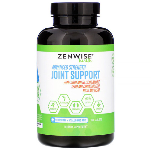 <img alt="Zenwise Health, Advanced Strength Joint Support, 180 Tablets" title="Zenwise Health, Advanced Strength Joint Support, 180 Tablets,856521007178"