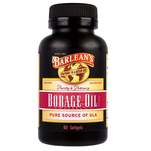 <img alt="Barleans, Borage Oil, 60 Softgels" title="Barleans, Borage Oil, 60 Softgels,705875100045"