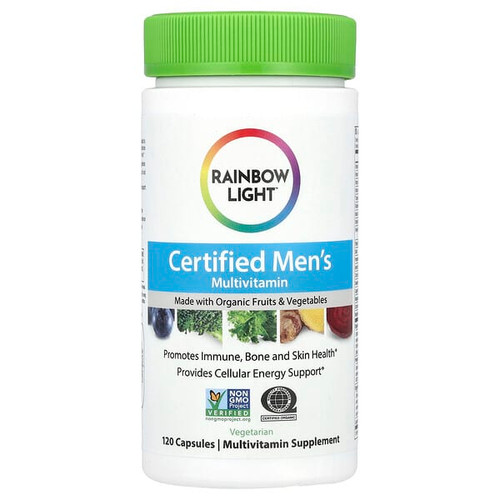 <img alt="Rainbow Light, Certified Mens Multivitamin, 120 Capsules" title="Rainbow Light, Certified Mens Multivitamin, 120 Capsules,021888800117"