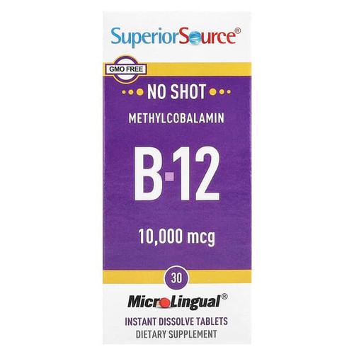 <img alt="Superior Source, Methylcobalamin B-12, 10,000 mcg, 30 MicroLingual Instant Dissolve Tablets" title="Superior Source, Methylcobalamin B-12, 10,000 mcg, 30 MicroLingual Instant Dissolve Tablets,076635909605"