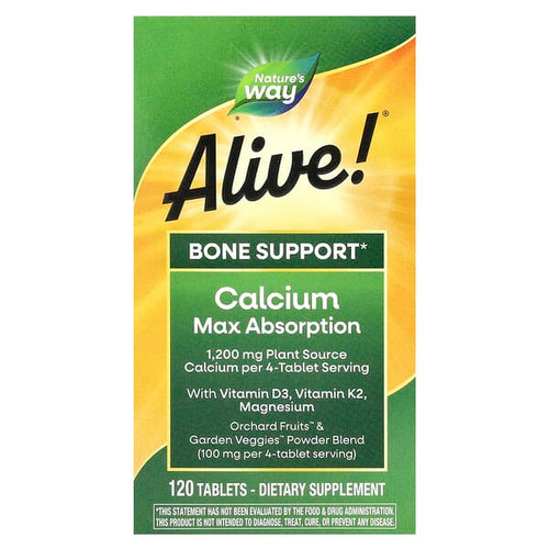 <img alt="Natures Way, Alive Calcium Max Absorption, 120 Tablets" title="Natures Way, Alive Calcium Max Absorption, 120 Tablets,033674158395"
