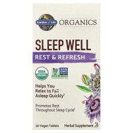 <img alt="Garden of Life, Organics, Sleep Well, 30 Vegan Tablets" title="Garden of Life, Organics, Sleep Well, 30 Vegan Tablets,658010121897"