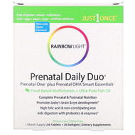 <img alt="Rainbow Light, Prenatal Daily Duo, Prenatal One plus Prenatal DHA Smart Essentials, 1 Month Supply (30 Tablets + 30 Softgels)" title="Rainbow Light, Prenatal Daily Duo, Prenatal One plus Prenatal DHA Smart Essentials, 1 Month Supply (30 Tablets + 30 Softgels),021888600069"