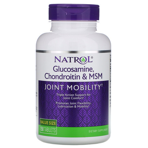 <img alt="Natrol, Glucosamine, Chondroitin & MSM, 150 Tablets" title="Natrol, Glucosamine, Chondroitin & MSM, 150 Tablets,047469002244"