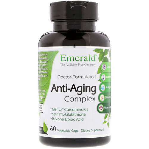 <img alt="Emerald Laboratories, Anti-Aging Complex, 60 Vegetable Caps" title="Emerald Laboratories, Anti-Aging Complex, 60 Vegetable Caps,743650002092"