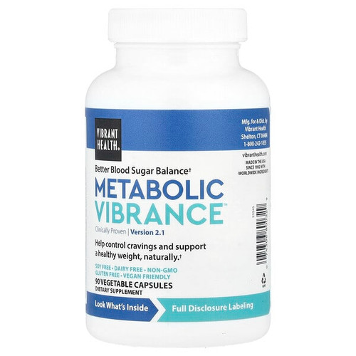 <img alt="Vibrant Health, Metabolic Vibrance, Version 2.1, 90 Vegetable Capsules" title="Vibrant Health, Metabolic Vibrance, Version 2.1, 90 Vegetable Capsules,074306800329"