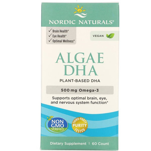 <img alt="Nordic Naturals, Algae DHA, 500 mg, 60 Soft Gels" title="Nordic Naturals, Algae DHA, 500 mg, 60 Soft Gels,768990016042"