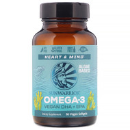 <img alt="Sunwarrior, Omega-3, Vegan DHA + EPA, 60 Vegan Softgels" title="Sunwarrior, Omega-3, Vegan DHA + EPA, 60 Vegan Softgels,814784026381"