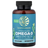 <img alt="Sunwarrior, Premium Omega-3, DHA & EPA + 6, 7, 9 With Chlorophyll, 60 Vegan Softgels" title="Sunwarrior, Premium Omega-3, DHA & EPA + 6, 7, 9 With Chlorophyll, 60 Vegan Softgels,814784026381"