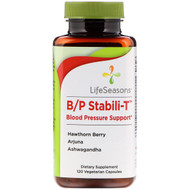 <img alt="LifeSeasons, B/P Stabili-T Blood Pressure Support, 120 Vegetarian Capsules" title="LifeSeasons, B/P Stabili-T Blood Pressure Support, 120 Vegetarian Capsules,853760002025"