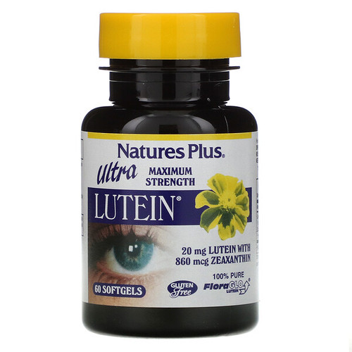 <img alt="Natures Plus, Ultra Lutein, Maximum Strength, 20 mg, 60 Softgels" title="Natures Plus, Ultra Lutein, Maximum Strength, 20 mg, 60 Softgels,097467492653"