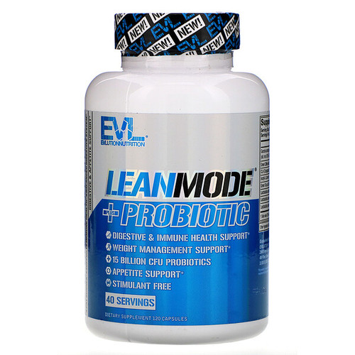 <img alt="EVLution Nutrition, LeanMode + Probiotic, 120 Capsules" title="EVLution Nutrition, LeanMode + Probiotic, 120 Capsules,818901023284"