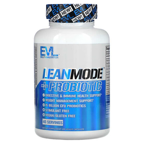 <img alt="EVLution Nutrition, LeanMode + Probiotic, 120 Veggie Capsules" title="EVLution Nutrition, LeanMode + Probiotic, 120 Veggie Capsules,818901023284"