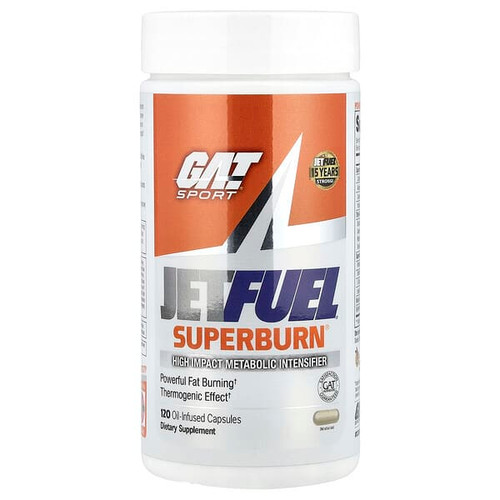 <img alt="GAT, JetFuel, Superburn, 120 Oil-Infused Capsules" title="GAT, JetFuel, Superburn, 120 Oil-Infused Capsules,859613002105"
