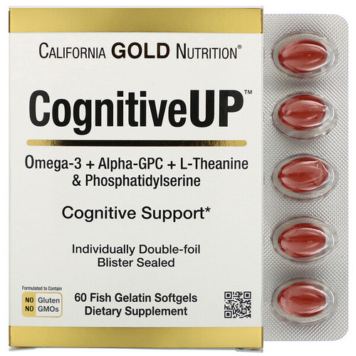 <img alt="California Gold Nutrition, CognitiveUP, Omega 3, Alpha-GPC,Theanine and PS, 60 Fish Gelatin Softgels" title="California Gold Nutrition, CognitiveUP, Omega 3, Alpha-GPC,Theanine and PS, 60 Fish Gelatin Softgels,898220013401"