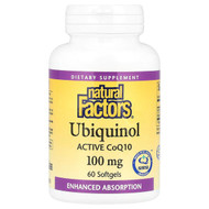 <img alt="Natural Factors, Ubiquinol, Active CoQ10, 100 mg, 60 Softgels" title="Natural Factors, Ubiquinol, Active CoQ10, 100 mg, 60 Softgels,068958207261"