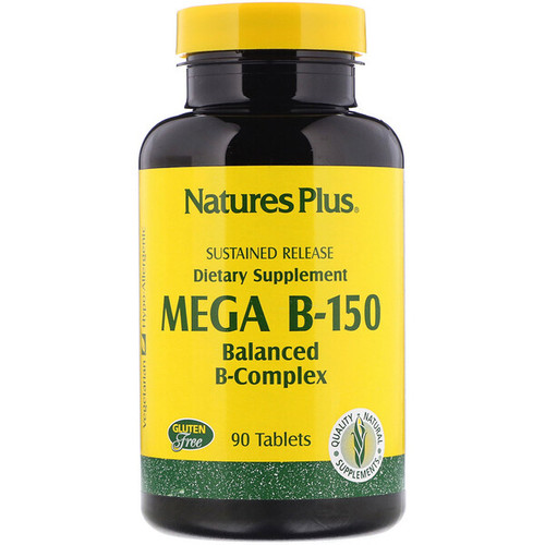 <img alt="Natures Plus, Mega B-150, Balanced B-Complex, 90 Tablets" title="Natures Plus, Mega B-150, Balanced B-Complex, 90 Tablets,097467014558"