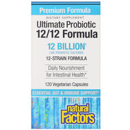 <img alt="Natural Factors, Ultimate Probiotic, 12/12 Formula, 12 Billion CFU, 120 Vegetarian Capsules" title="Natural Factors, Ultimate Probiotic, 12/12 Formula, 12 Billion CFU, 120 Vegetarian Capsules,068958018485"
