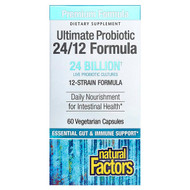 <img alt="Natural Factors, Ultimate Probiotic, 24-12 Formula, 60 Vegetarian Capsules" title="Natural Factors, Ultimate Probiotic, 24-12 Formula, 60 Vegetarian Capsules,068958018522"