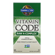 <img alt="Garden of Life, Vitamin Code, Raw K-Complex, 60 Vegan Capsules" title="Garden of Life, Vitamin Code, Raw K-Complex, 60 Vegan Capsules,658010116510"