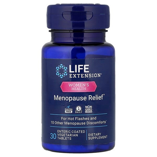 <img alt="Life Extension, Womens Health, Menopause Relief, 30 Enteric Coated Vegetarian Tablets" title="Life Extension, Womens Health, Menopause Relief, 30 Enteric Coated Vegetarian Tablets,737870220435"
