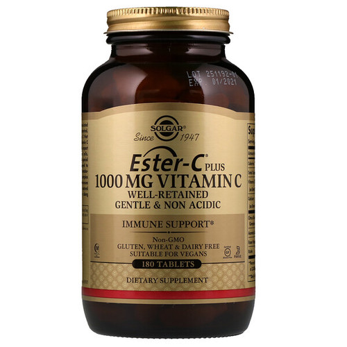 <img alt="Solgar, Ester-C Plus, Vitamin C, 1,000 mg, 180 Tablets" title="Solgar, Ester-C Plus, Vitamin C, 1,000 mg, 180 Tablets,033984591974"