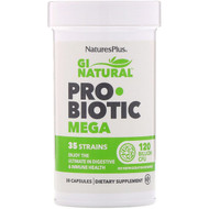<img alt="Natures Plus, GI Natural Probiotic Mega, 120 Billion CFU, 30 Capsules" title="Natures Plus, GI Natural Probiotic Mega, 120 Billion CFU, 30 Capsules,097467439023"