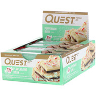 Quest Nutrition, Protein Bar, Peppermint Bark, 12 Bars, 2.12 oz (60 g) Each