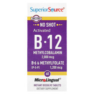<img alt="Superior Source, Activated B-12, Methylcobalamin, B-6 (P-5-P) & Methylfolate, 60 MicroLingual Instant Dissolve Tablets" title="Superior Source, Activated B-12, Methylcobalamin, B-6 (P-5-P) & Methylfolate, 60 MicroLingual Instant Dissolve Tablets,076635904754"