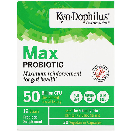<img alt="Kyolic, Kyo-Dophilus, Max Probiotic, 50 Billion CFU, 30 Vegetarian Capsules" title="Kyolic, Kyo-Dophilus, Max Probiotic, 50 Billion CFU, 30 Vegetarian Capsules,023542633932"