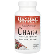 <img alt="Planetary Herbals, Full Spectrum Chaga, 120 Tablets" title="Planetary Herbals, Full Spectrum Chaga, 120 Tablets,021078106678"