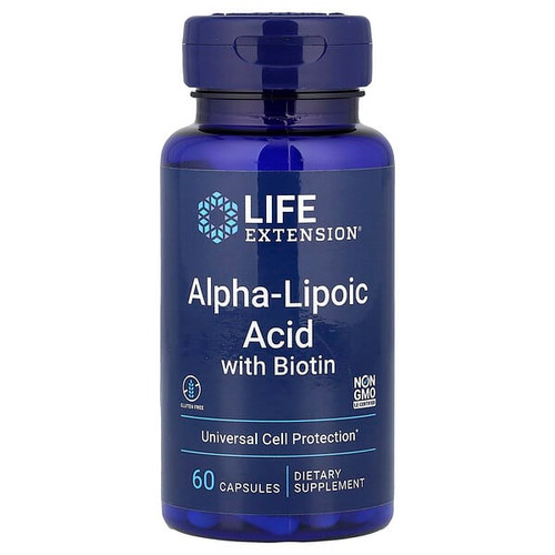 <img alt="Life Extension, Alpha-Lipoic Acid with Biotin, 60 Capsules" title="Life Extension, Alpha-Lipoic Acid with Biotin, 60 Capsules,737870457060"