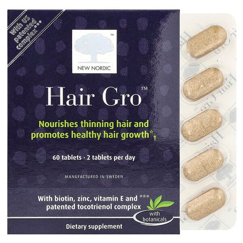 <img alt="New Nordic, Hair Gro, 60 Tablets" title="New Nordic, Hair Gro, 60 Tablets,741805747317"