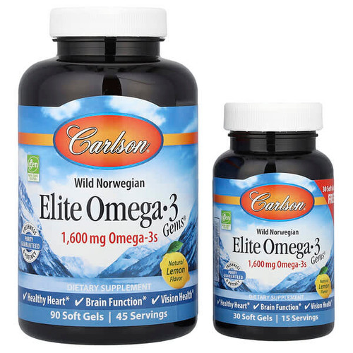 <img alt="Carlson, Wild Norwegian, Elite Omega-3 Gems, Natural Lemon, 120 Soft Gels" title="Carlson, Wild Norwegian, Elite Omega-3 Gems, Natural Lemon, 120 Soft Gels,088395017148"