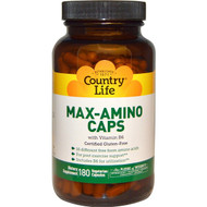 <img alt="Country Life, Max-Amino Caps, with Vitamin B-6, 180 Veggie Caps" title="Country Life, Max-Amino Caps, with Vitamin B-6, 180 Veggie Caps,015794014966"