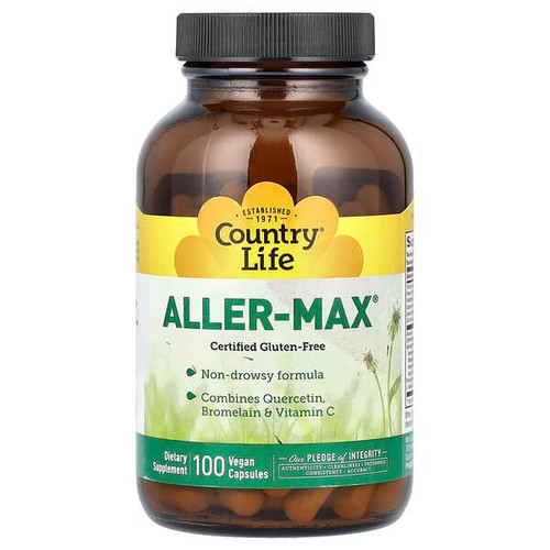 <img alt="Country Life, Aller-Max, 100 Vegan Capsules" title="Country Life, Aller-Max, 100 Vegan Capsules,015794016106"
