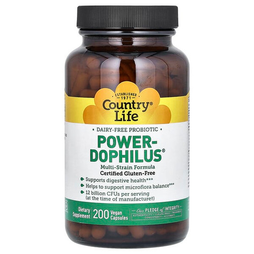 <img alt="Country Life, Power-Dophilus, 200 Vegan Capsules" title="Country Life, Power-Dophilus, 200 Vegan Capsules,015794030577"