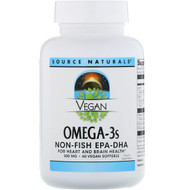<img alt="Source Naturals, Vegan Omega-3S, Non-Fish EPA-DHA, 300 mg, 60 Vegan Softgels" title="Source Naturals, Vegan Omega-3S, Non-Fish EPA-DHA, 300 mg, 60 Vegan Softgels,021078024590"