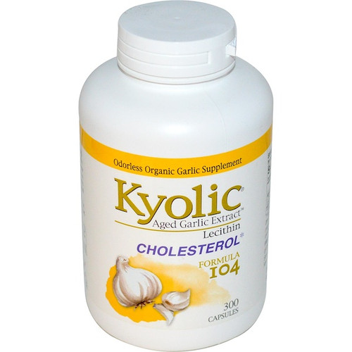 <img alt="Kyolic, Aged Garlic Extract with Lecithin, Cholesterol Formula 104, 300 Capsules" title="Kyolic, Aged Garlic Extract with Lecithin, Cholesterol Formula 104, 300 Capsules,023542104432"